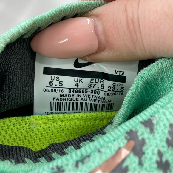 Womens Nike Lunarepic Flyknit Shield Green Glow. Sneakers SZ 6.5 - Picture 9 of 10